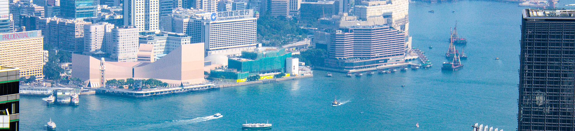 The Victoria Harbor in Hong Kong